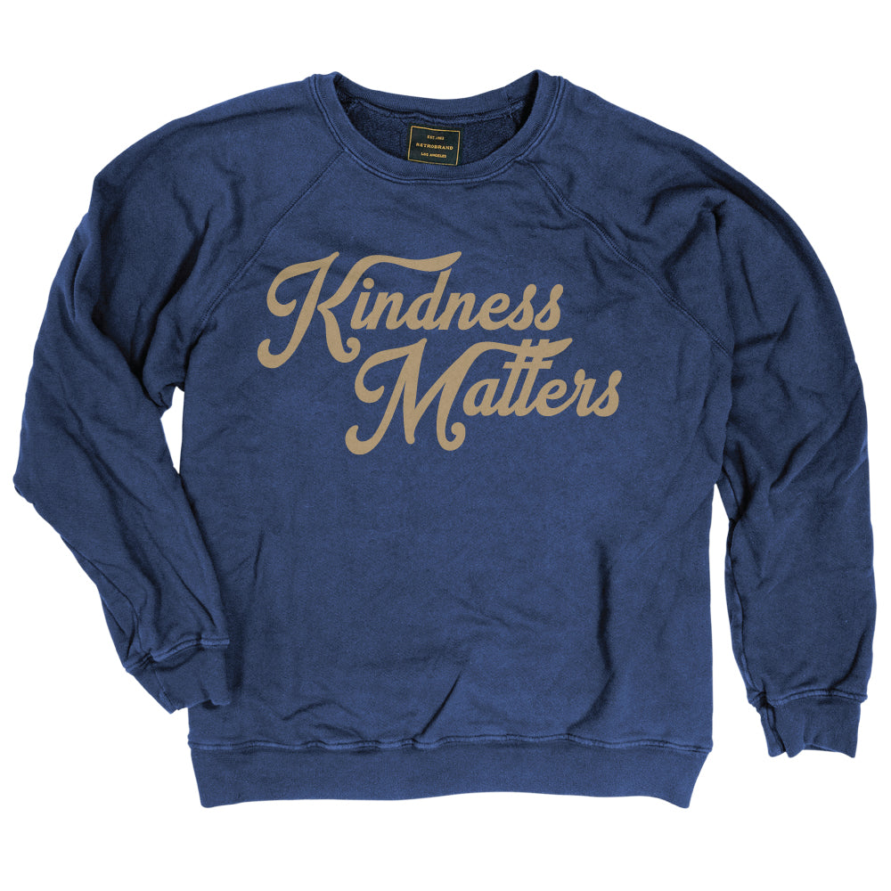 KINDNESS MATTERS SWEATSHIRT-VINTAGE NAVY – Kingfisher Road