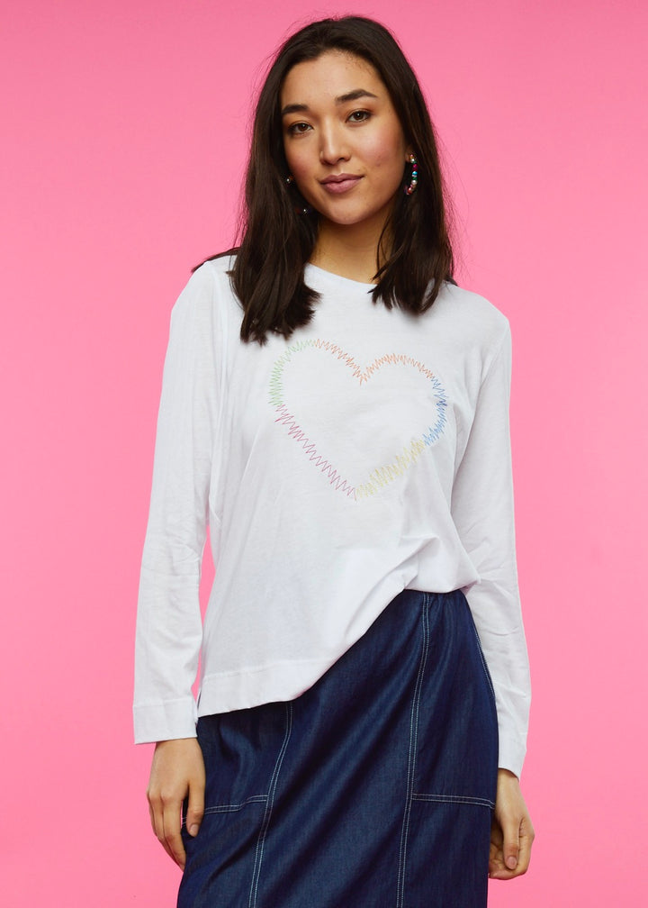 ELECTRIC LOVE T-SHIRT-WHITE - Kingfisher Road - Online Boutique