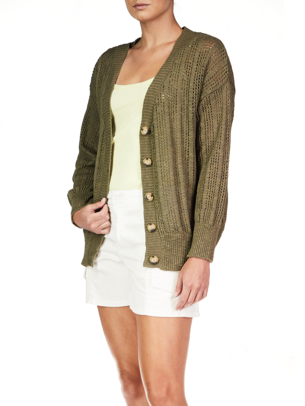 HAPPY DAYS CARDI-BURNT OLIVE - Kingfisher Road - Online Boutique