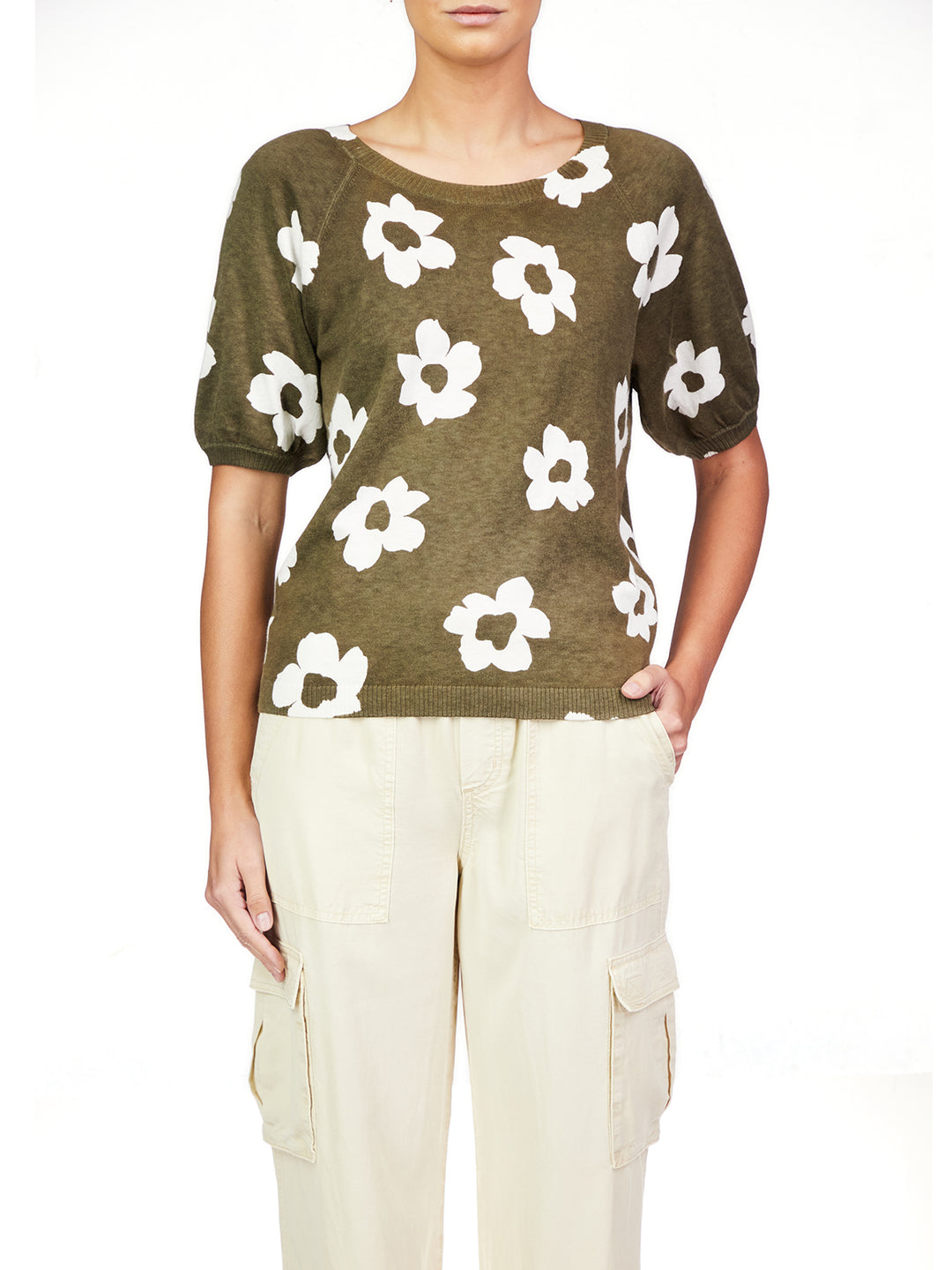 SUNNY DAYS SWEATER-BURNT OLIVE POP - Kingfisher Road - Online Boutique