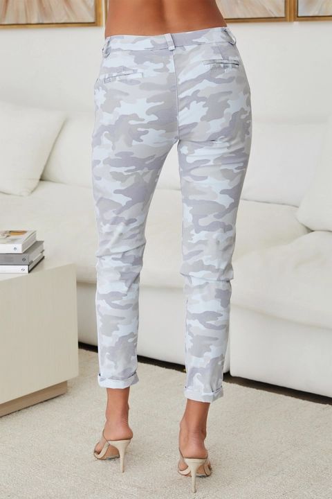 CAMOFLAUGE CHINOS-SKY BLUE - Kingfisher Road - Online Boutique