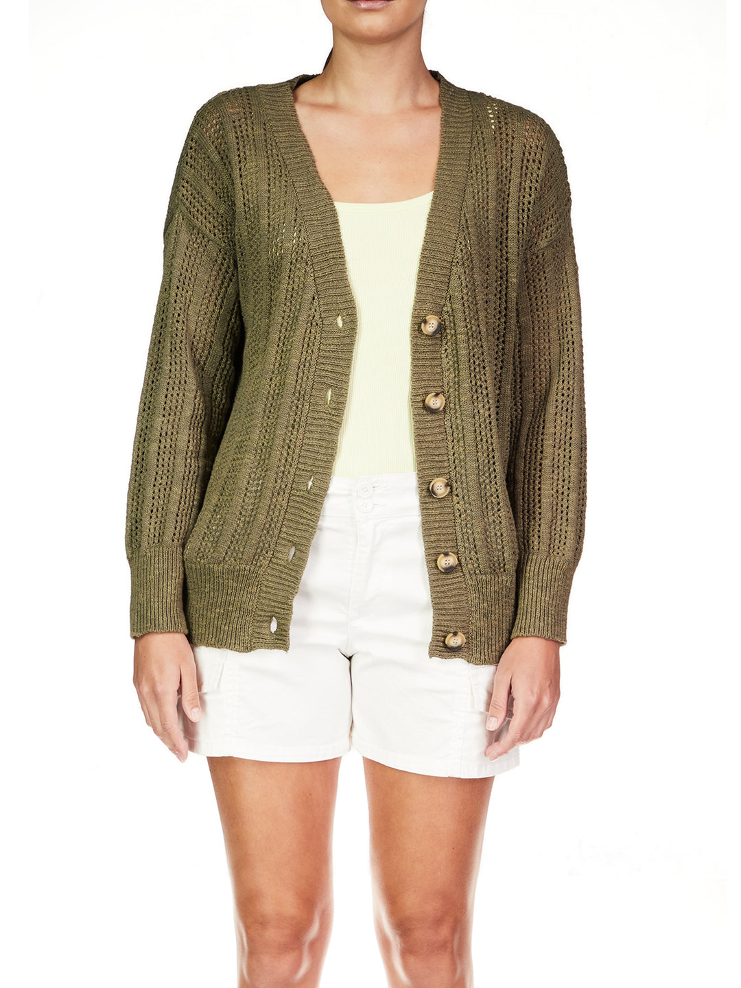 HAPPY DAYS CARDI-BURNT OLIVE - Kingfisher Road - Online Boutique