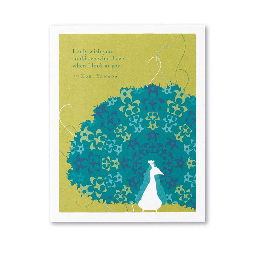 "I Only Wish You Could See..." Encouragement Card - Kingfisher Road - Online Boutique