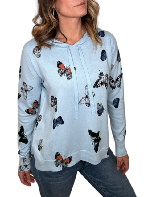 HOODIE BUTTERFLY SWEATER-CRYSTAL - Kingfisher Road - Online Boutique