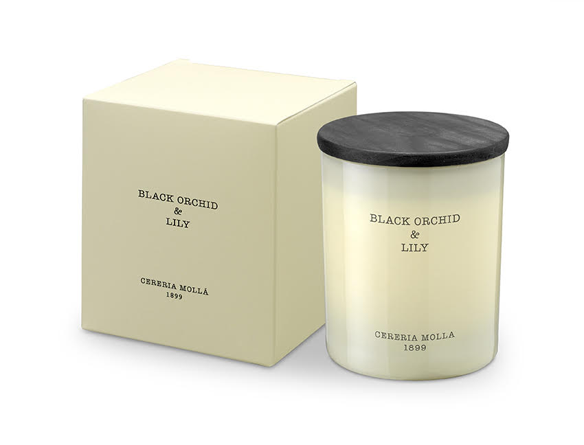 8oz BLACK ORCHID/LILY IVORY CANDLE - Kingfisher Road - Online Boutique