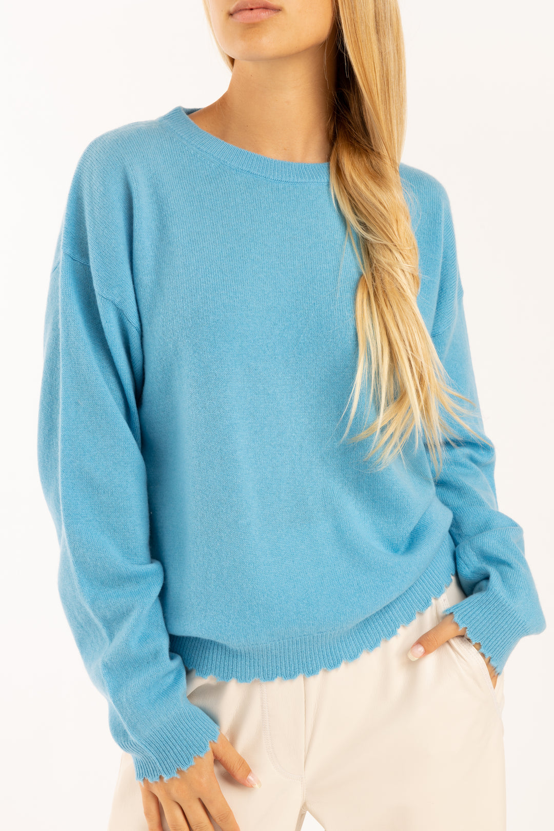 BOA FRAYED SWEATER - Kingfisher Road - Online Boutique