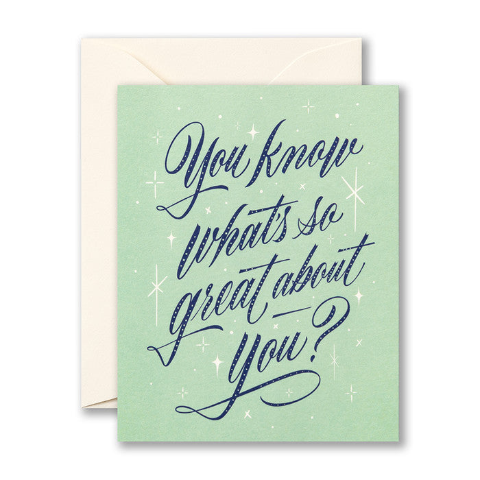 LM-YOU KNOW WHAT’S SO GREAT ABOUT YOU? - Kingfisher Road - Online Boutique