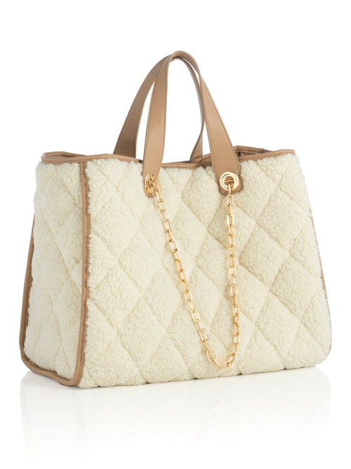 DAVOS TOTE-IVORY - Kingfisher Road - Online Boutique