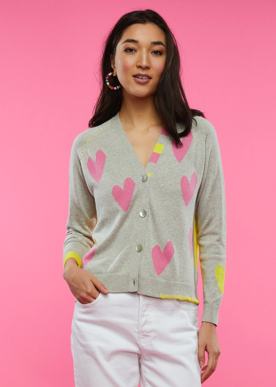 HEARTS CARDI-MARL - Kingfisher Road - Online Boutique