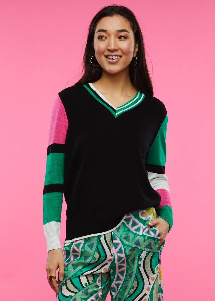 CRICKET SWEATER-BLACK - Kingfisher Road - Online Boutique