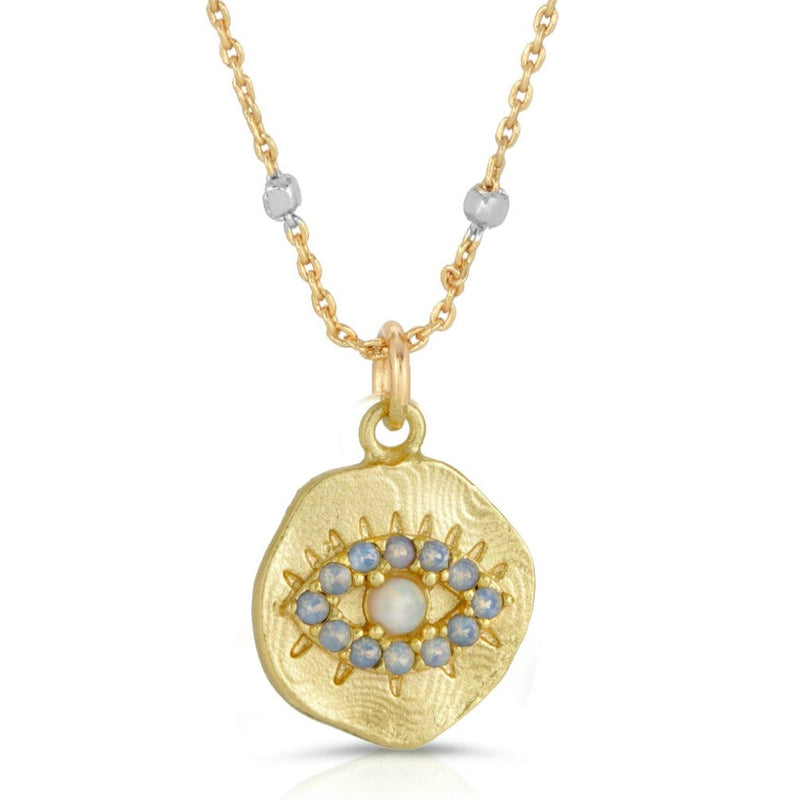 DAYDREAMER PENDANT NECKLACE-OPAL - Kingfisher Road - Online Boutique