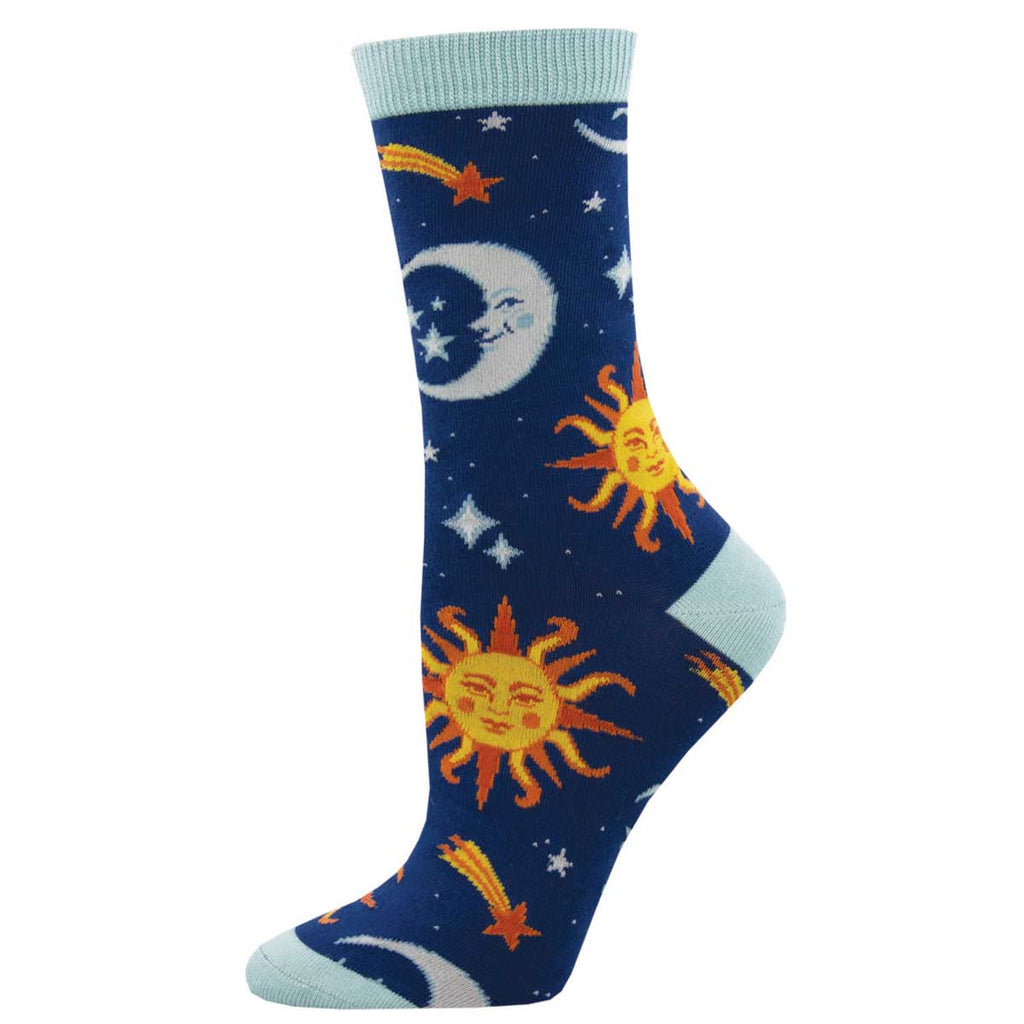BAMBOO CLEAR SKIES CREW SOCK-NAVY - Kingfisher Road - Online Boutique