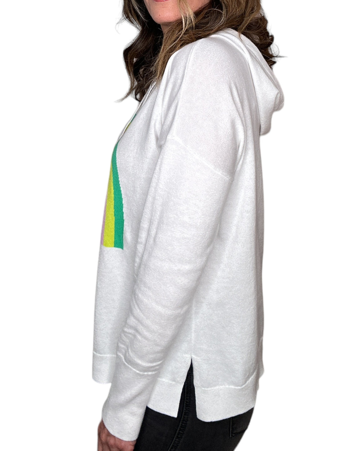 LOVE HOODIE SWEATER-WHITE - Kingfisher Road - Online Boutique