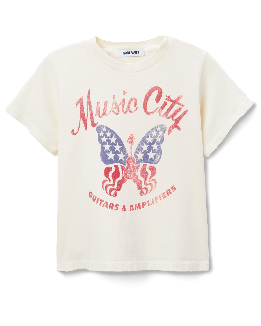 MUSIC CITY BUTTERFLY VINTAGE TEE-STONE VINTAGE - Kingfisher Road - Online Boutique
