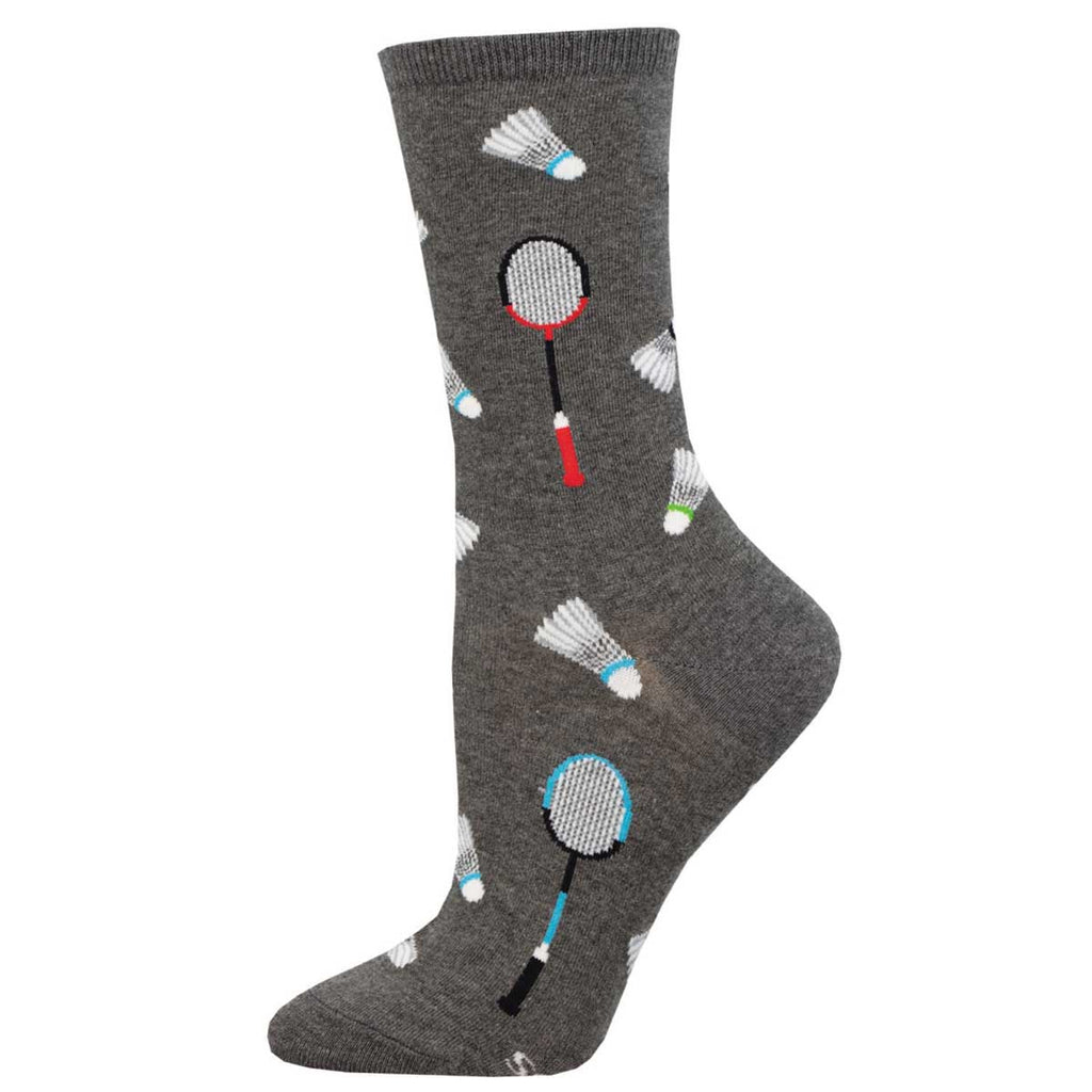 WHAT A RACKET CREW SOCKS-GREEN HEATHER - Kingfisher Road - Online Boutique