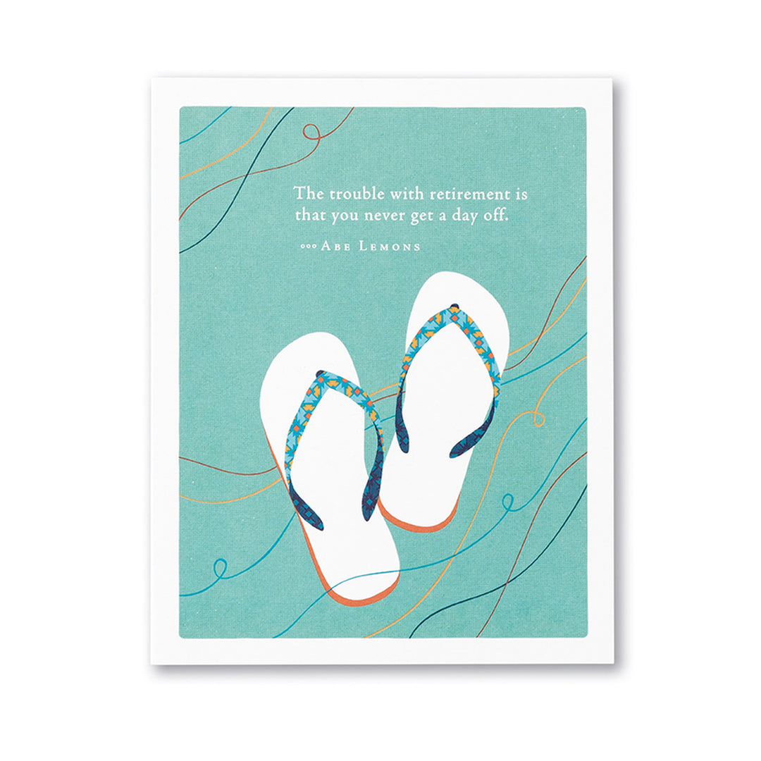 "The Trouble With Retirement" Retirement Card - Kingfisher Road - Online Boutique
