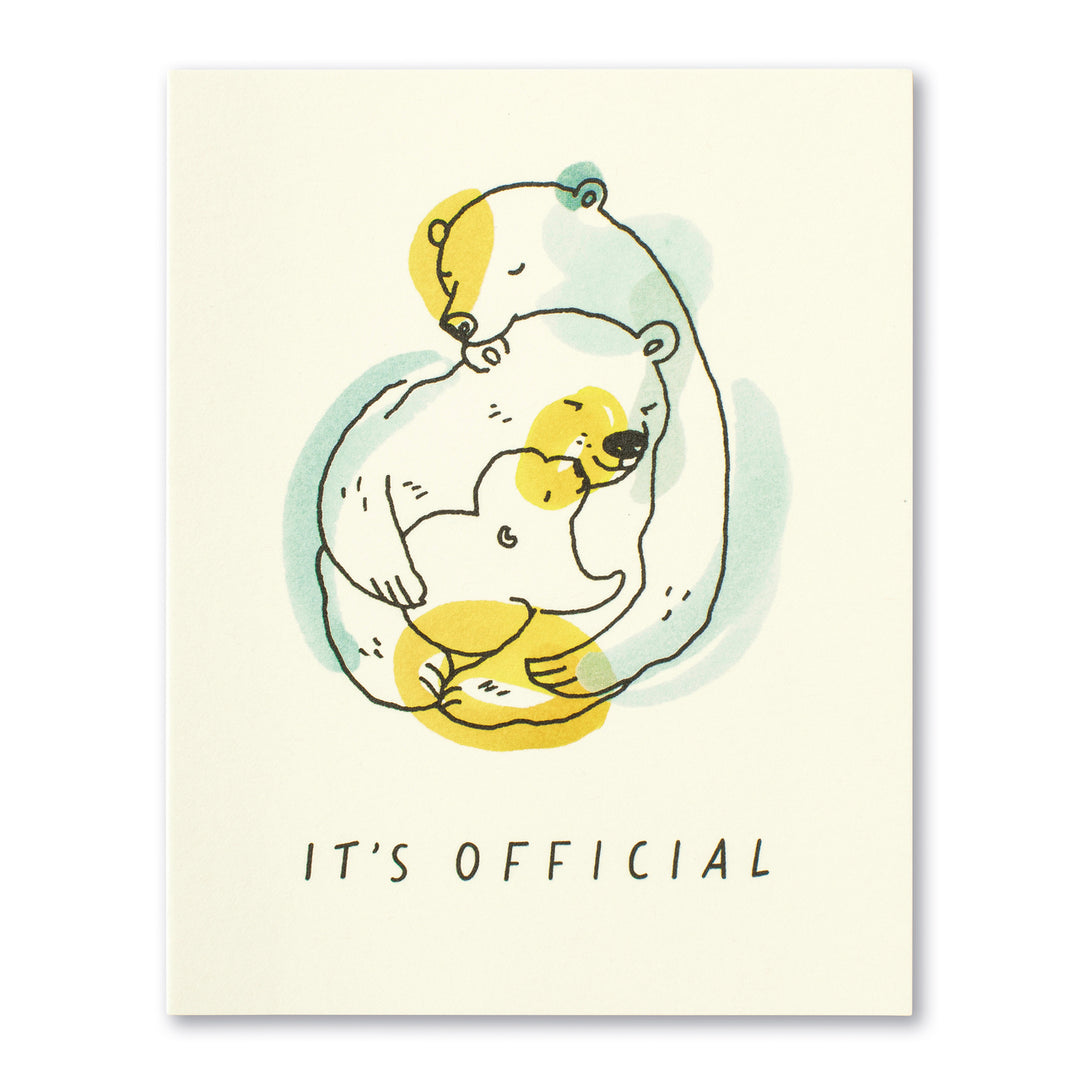 "It's Official" Baby Card - Kingfisher Road - Online Boutique