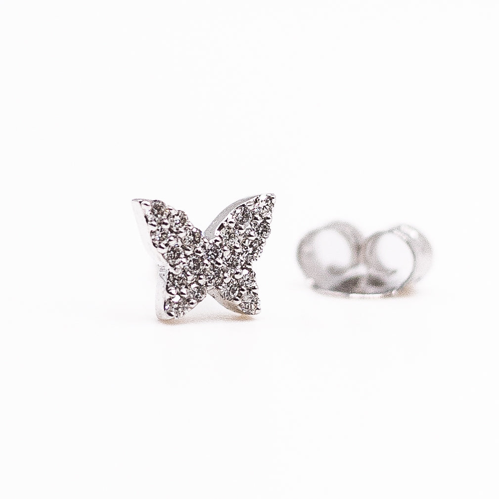 .07ct 14K DIAMOND BUTTERFLY STUD - Kingfisher Road - Online Boutique