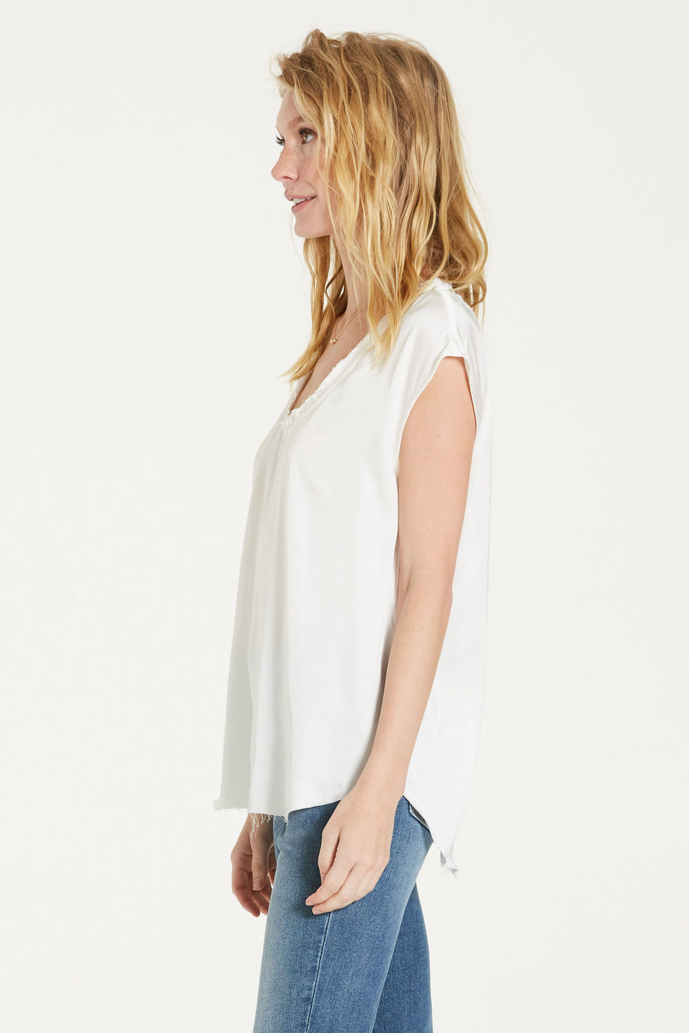 YANIS SILKY TOP - WHITE - Kingfisher Road - Online Boutique