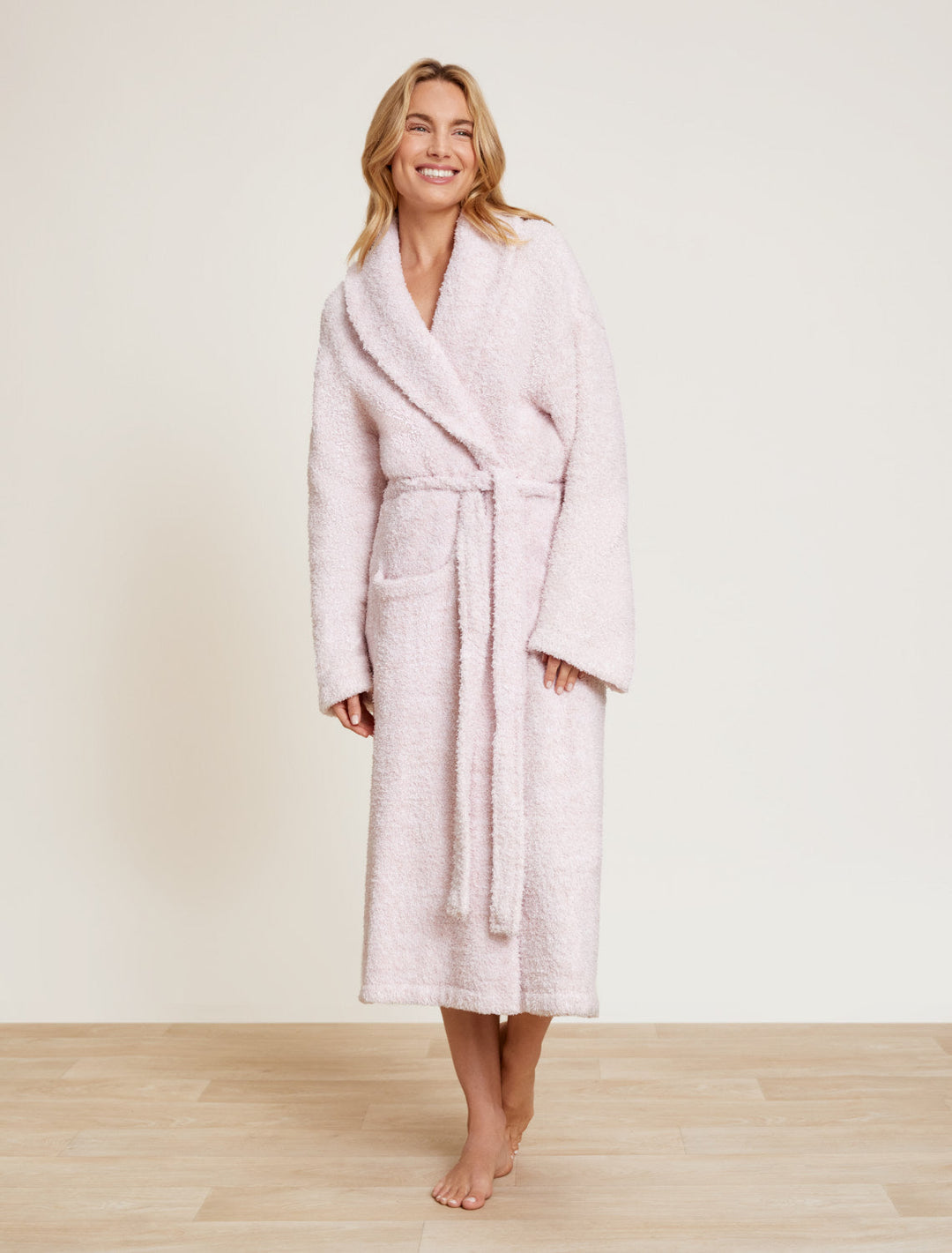 COZYCHIC HEATHERED ADULT ROBE-DUSTY ROSE/WHITE - Kingfisher Road - Online Boutique