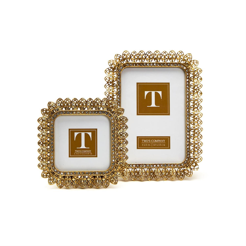 GOLD JEWELED PHOTO FRAME - Kingfisher Road - Online Boutique