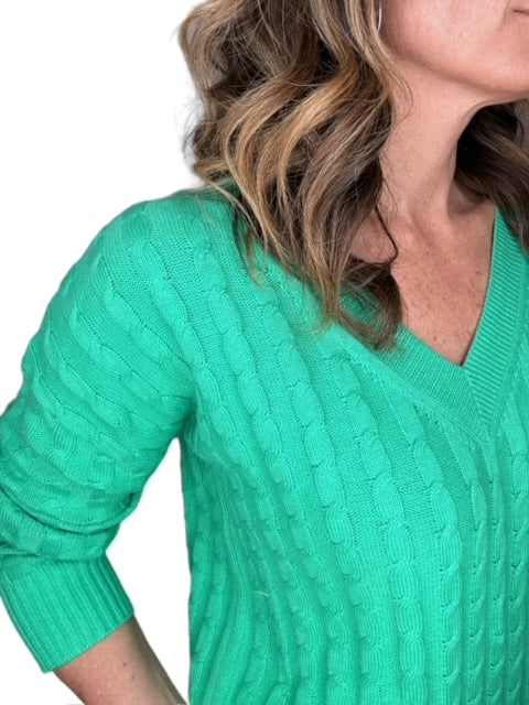 V-NECK DISTRESSED BUTTON SWEATER-CLOVER - Kingfisher Road - Online Boutique