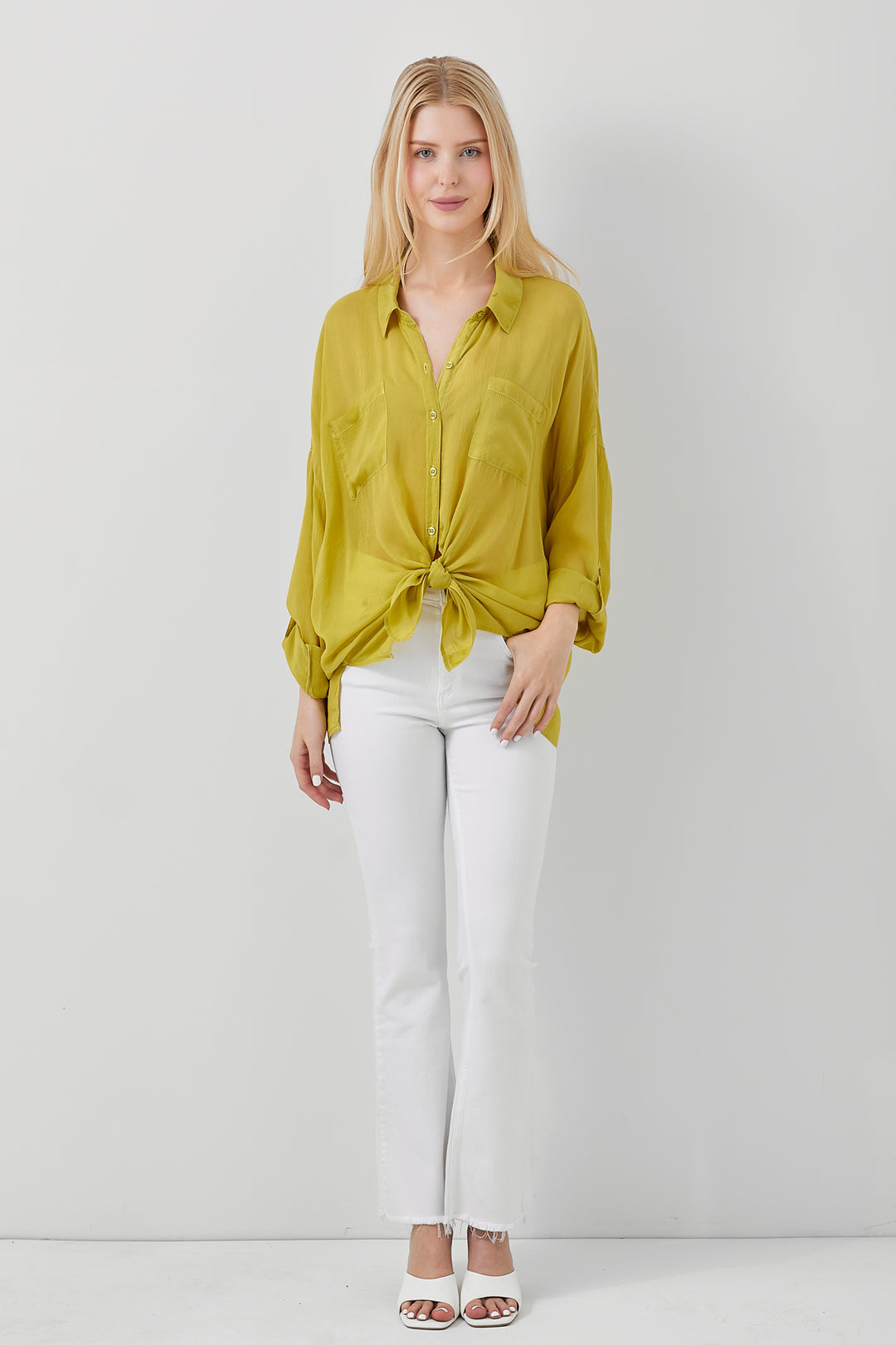 CARGO POCKET TOP-SNOW PEA - Kingfisher Road - Online Boutique