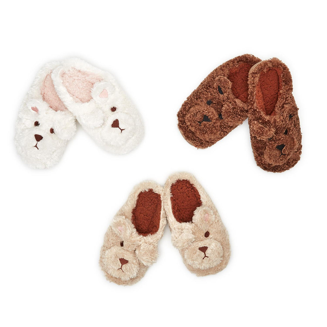 PLUSH TEDDY SLIPPERS - Kingfisher Road - Online Boutique