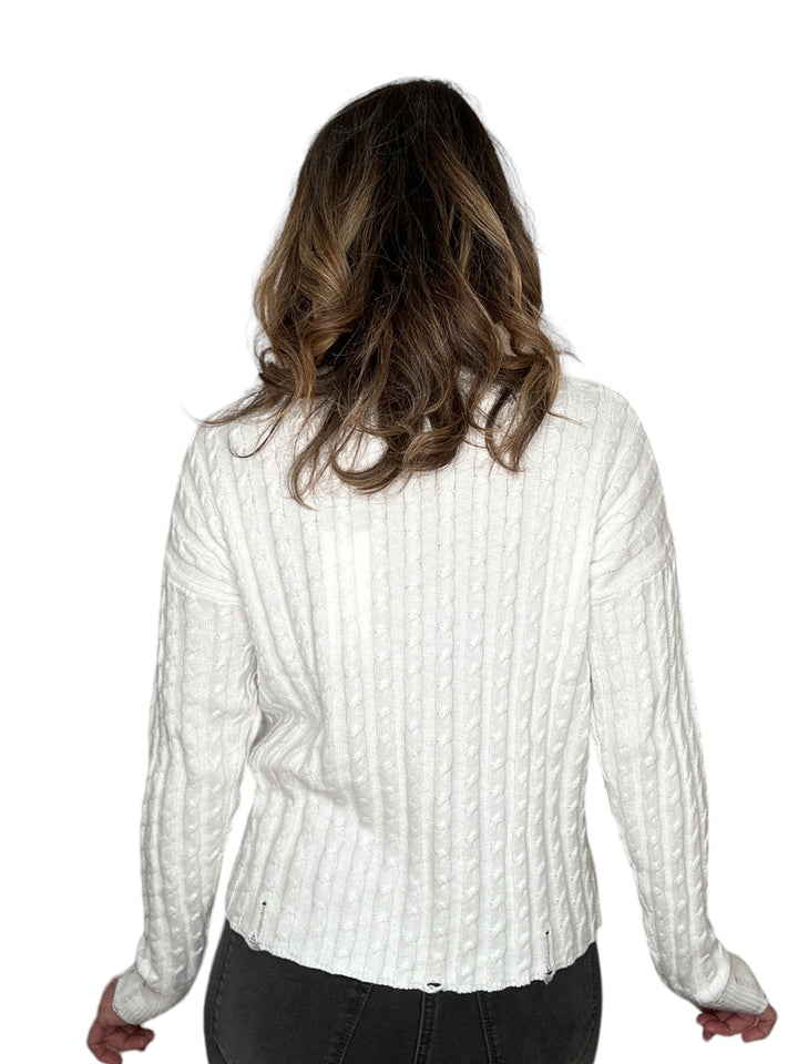 CREW SWEATER-WHITE - Kingfisher Road - Online Boutique
