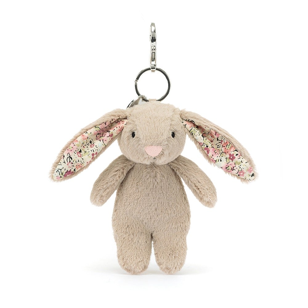 BLOSSOM BEIGE BUNNY BAG CHARM - Kingfisher Road - Online Boutique