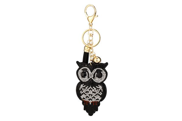 BLACK OWL KEYCHAIN - Kingfisher Road - Online Boutique