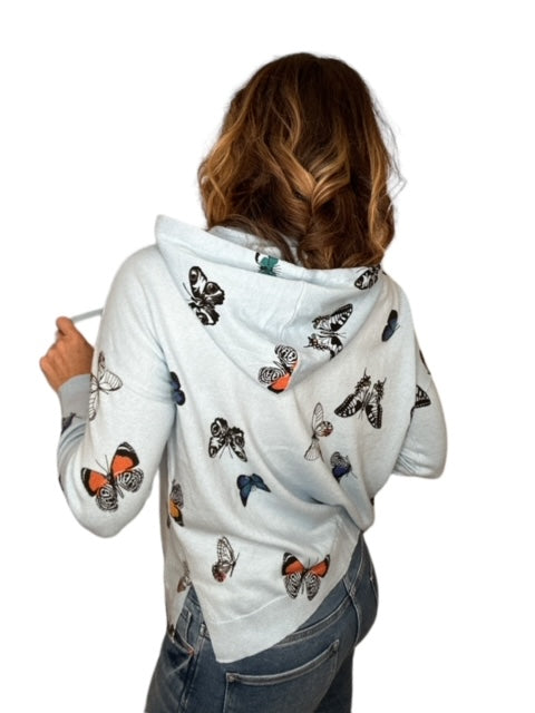 HOODIE BUTTERFLY SWEATER-CRYSTAL - Kingfisher Road - Online Boutique