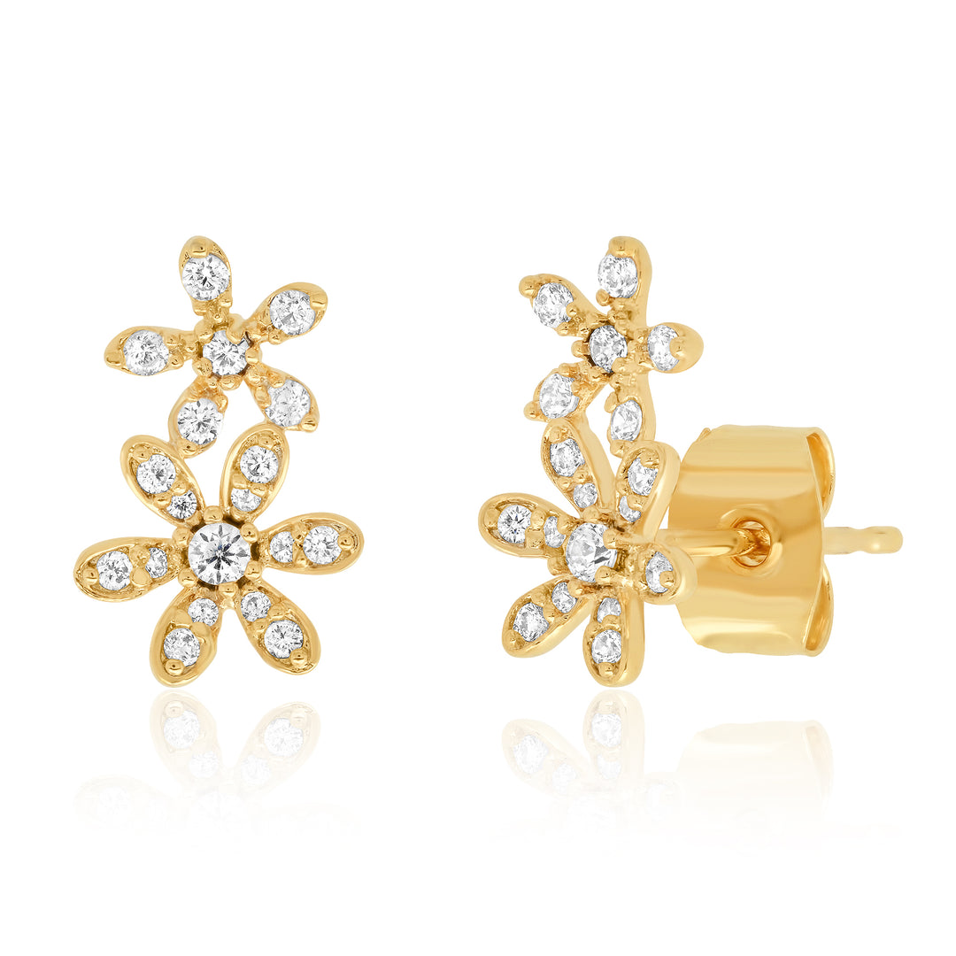 GOLD PAVE FLOWER CLIMBER-GOLD - Kingfisher Road - Online Boutique