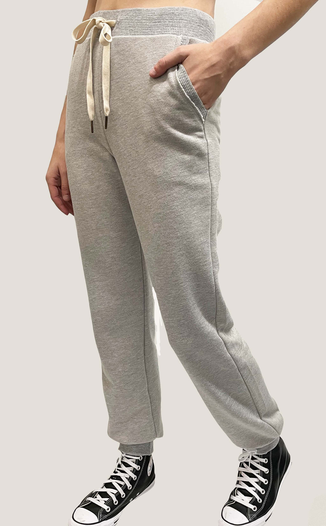 NEW DAY HEATHERED JOGGER - HEATHER GREY - Kingfisher Road - Online Boutique