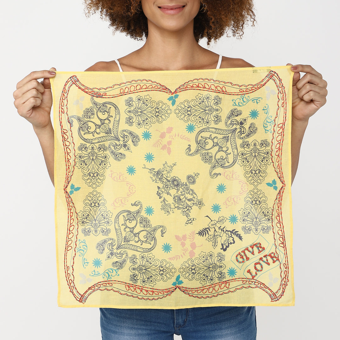 GIVE LOVE BANDANA - YELLOW - Kingfisher Road - Online Boutique