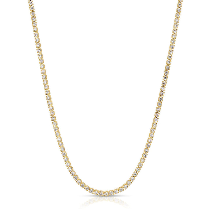 GRACIE TENNIS NECKLACE-CLEAR - Kingfisher Road - Online Boutique