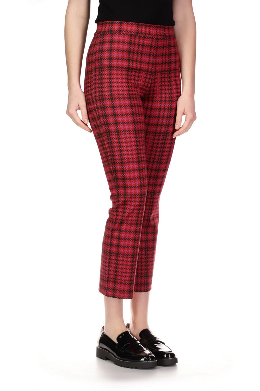 CARNABY KICK CROP - PINK GLEN PLAID - Kingfisher Road - Online Boutique