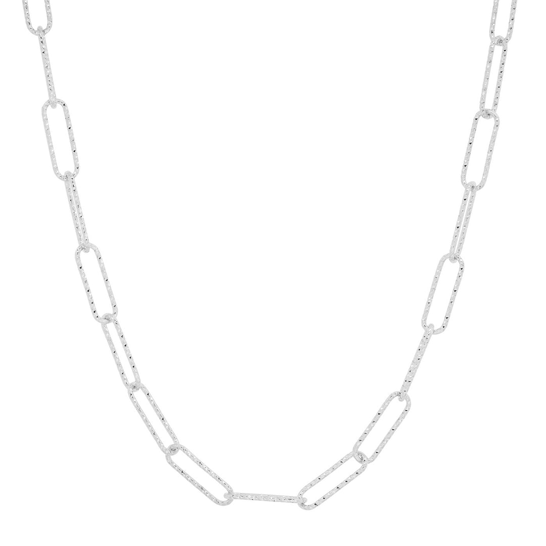 HAMMERED PAPERCLIP CHAIN - Kingfisher Road - Online Boutique