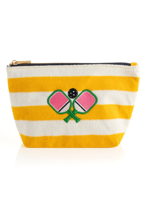 PICKLEBALL PADDLES ZIP POUCH-YELLOW - Kingfisher Road - Online Boutique
