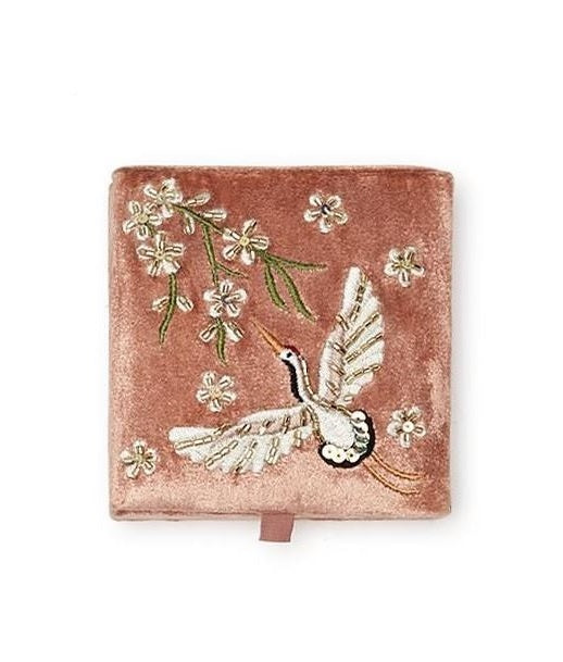 HAIL THE HERON EMBROIDERED BOX - Kingfisher Road - Online Boutique