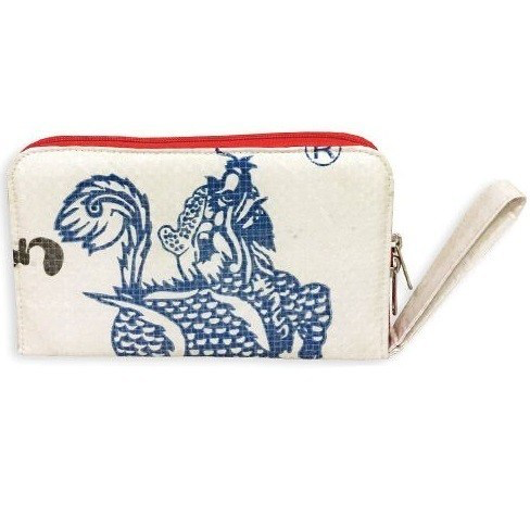 Recycled Cement Travel Wallet - Dragon - Kingfisher Road - Online Boutique