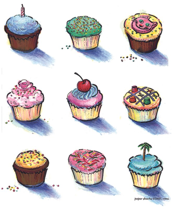 Cupcakes Dish Towel - Kingfisher Road - Online Boutique
