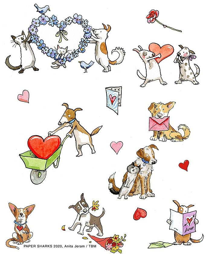 Puppy Love Dish Towel - Kingfisher Road - Online Boutique