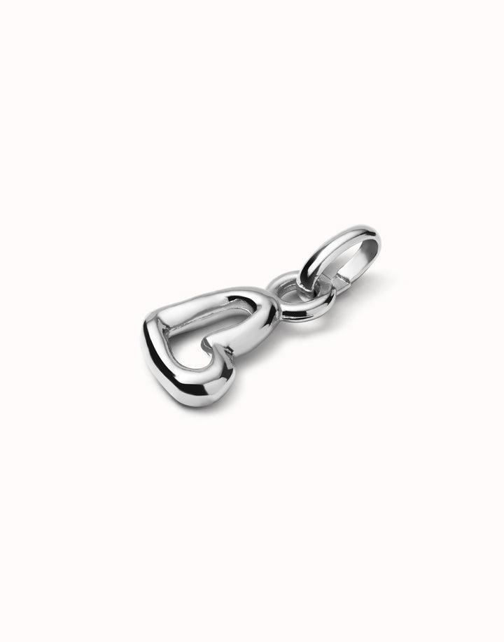 SMALL SIDEWAYS HEART OUTLINE CHARM-SILVER - Kingfisher Road - Online Boutique