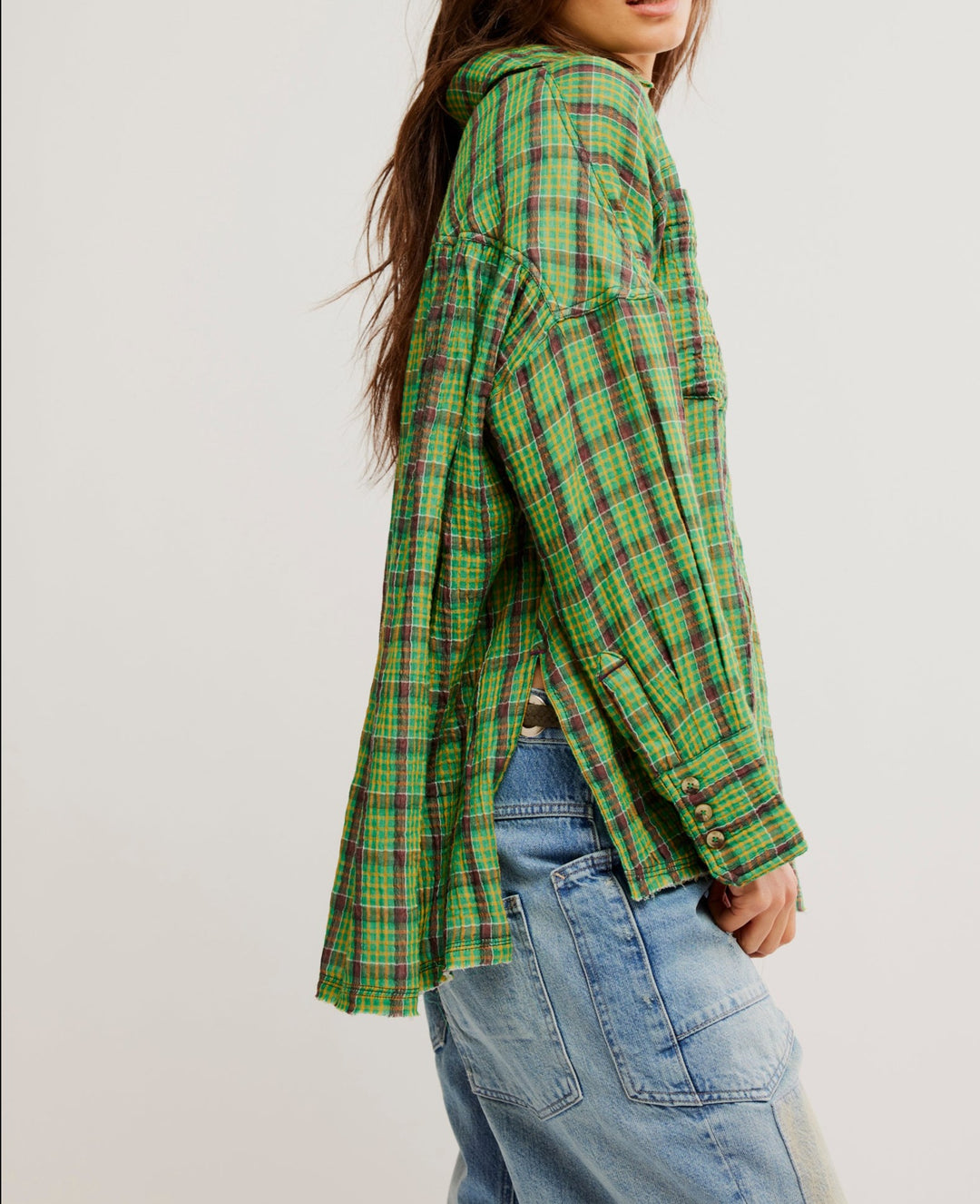 CARDIFF PLAID-GREEN COMBO - Kingfisher Road - Online Boutique