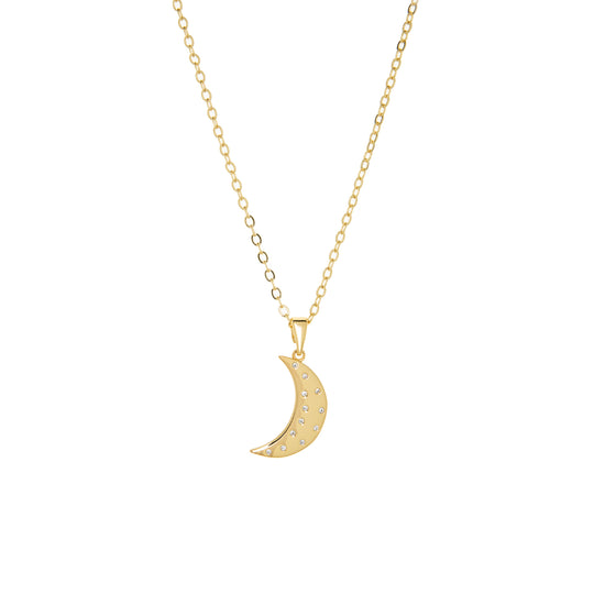 CRESCENT CHARM NECKLACE-GOLD - Kingfisher Road - Online Boutique