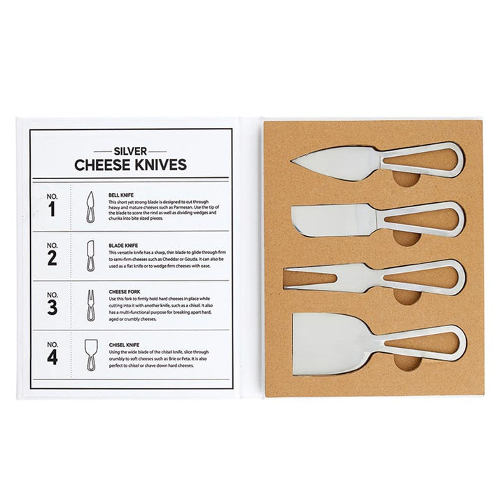 SILVER CHEESE KNIVES