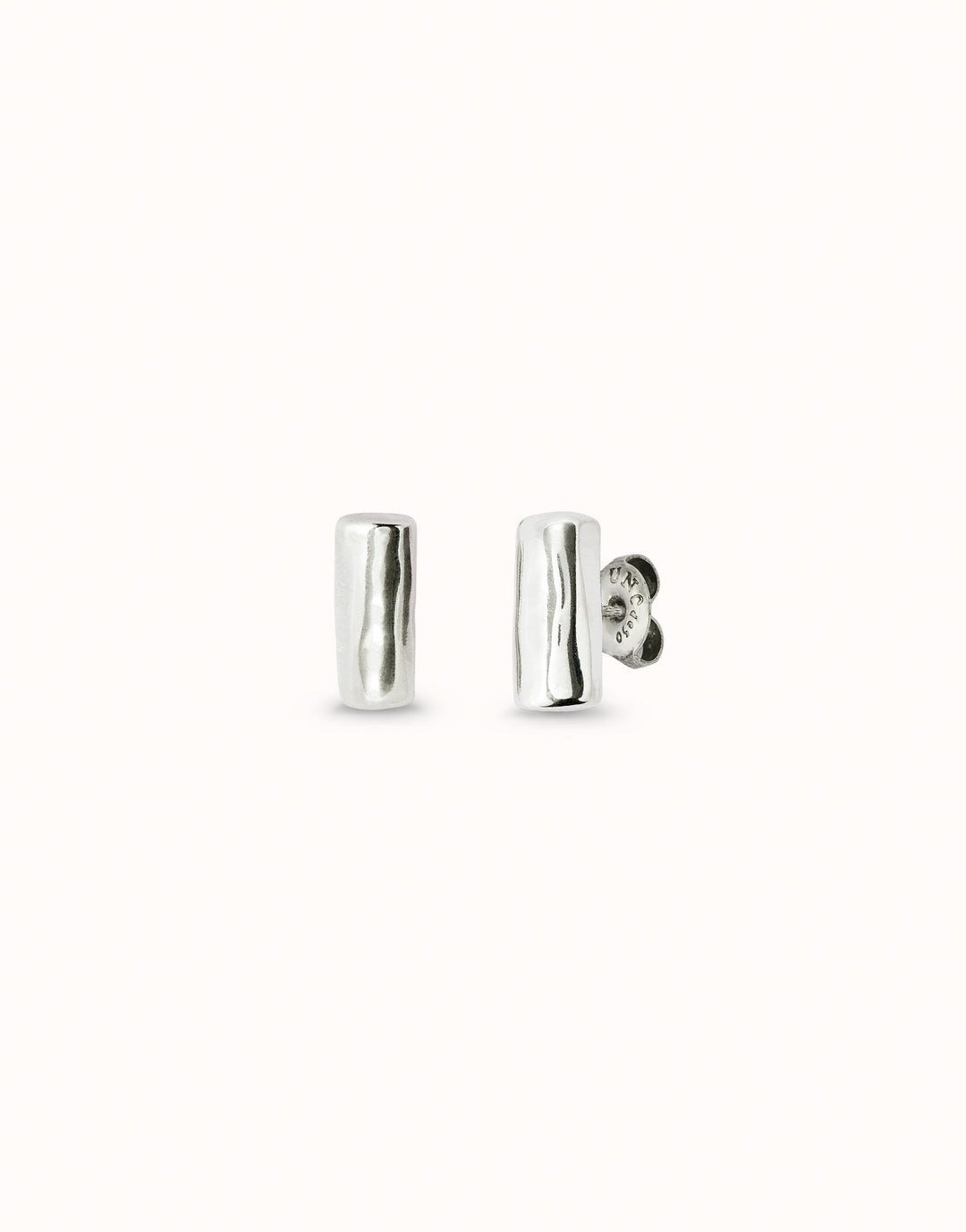 CHUNKY BAR STUDS EARRINGS-SILVER - Kingfisher Road - Online Boutique