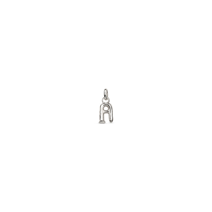 TINY "A" INITIAL CHARM-SILVER - Kingfisher Road - Online Boutique