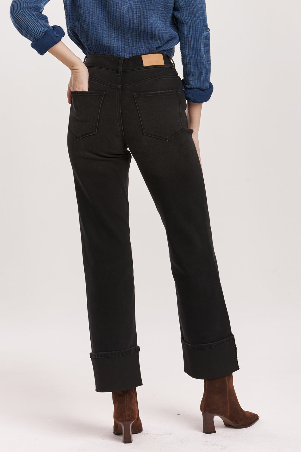 HOLLY SUPER HI-RISE WIDE PANT-JET SET - Kingfisher Road - Online Boutique